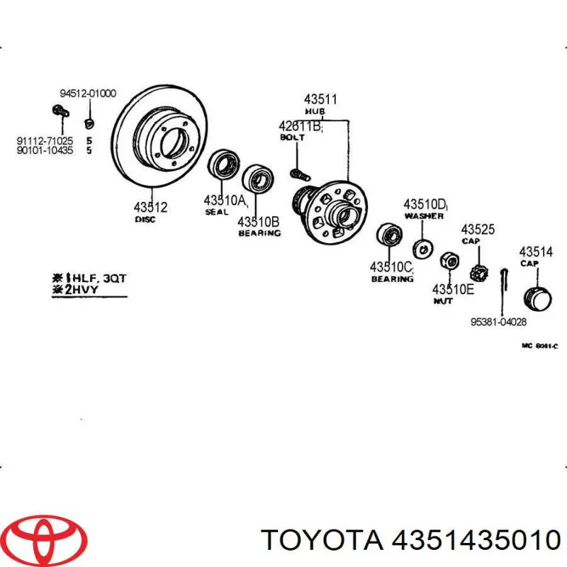 Купити 4351435010 Toyota Автомобільні ковпаки