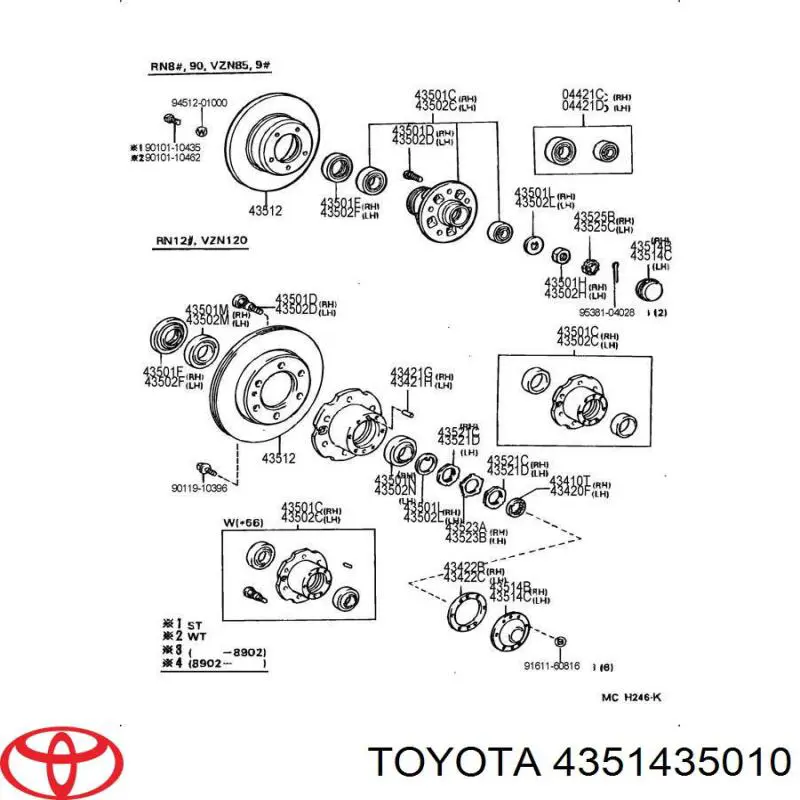 Купити 4351435010 Toyota Автомобільні ковпаки