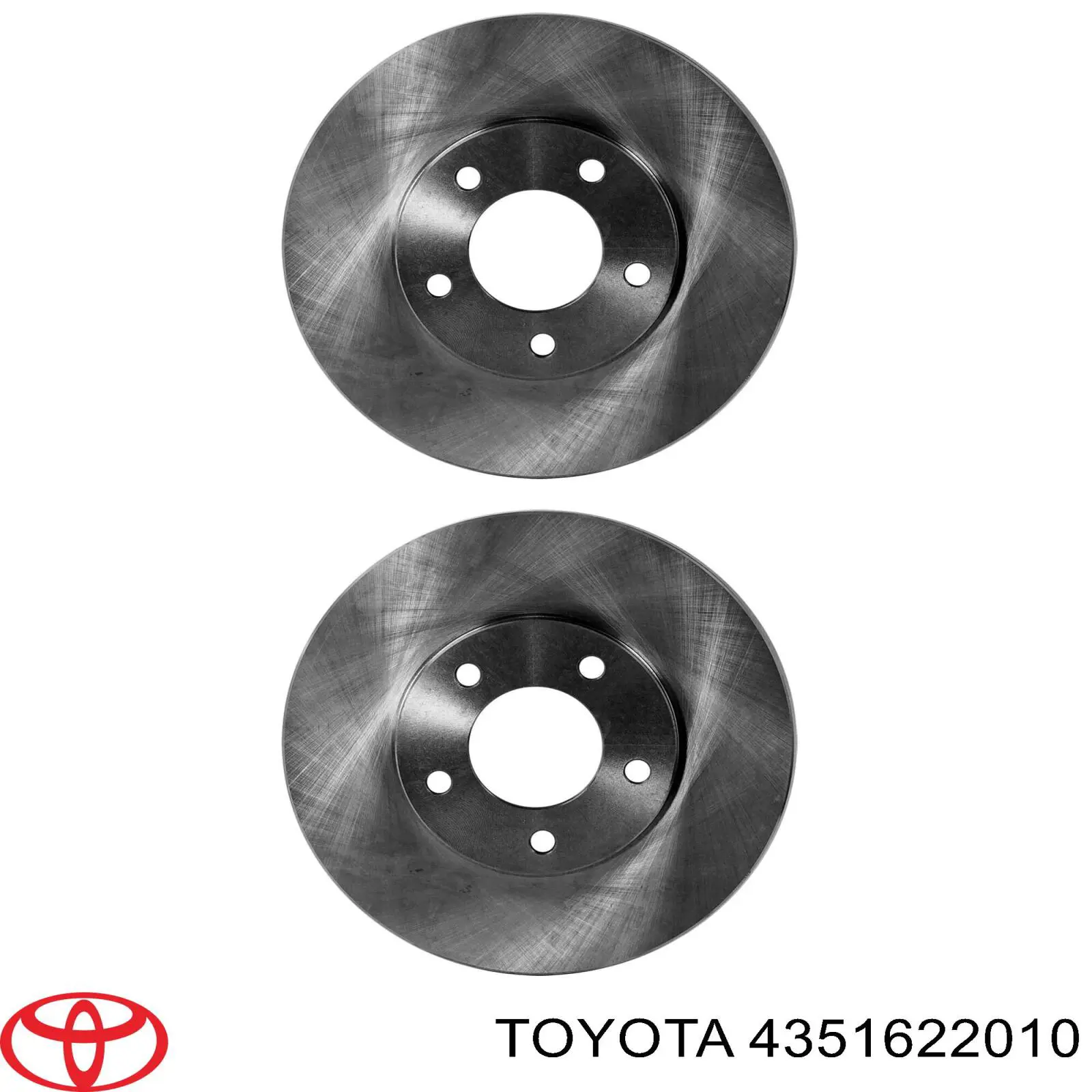 Гальмівні диски передні 4351622010 Toyota