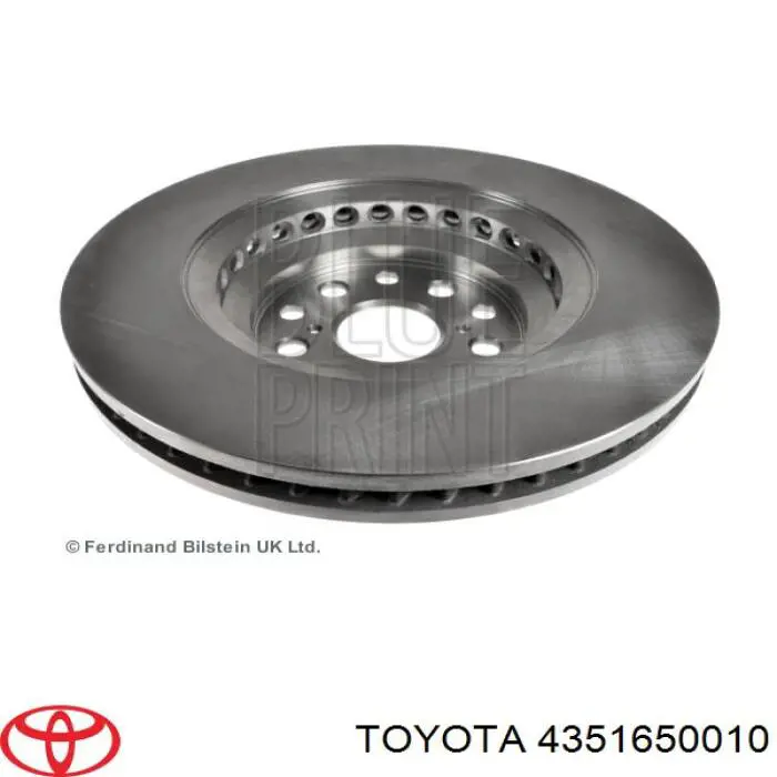 Гальмівні диски передні 4351650010 Toyota