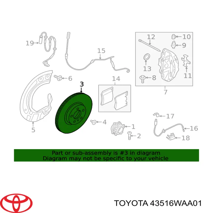 Диск гальмівний передній Toyota Supra (DB) (Тойота Супра)