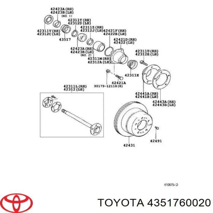 Кільце ABS Toyota 4351760020 ціна, від 9.46 USD