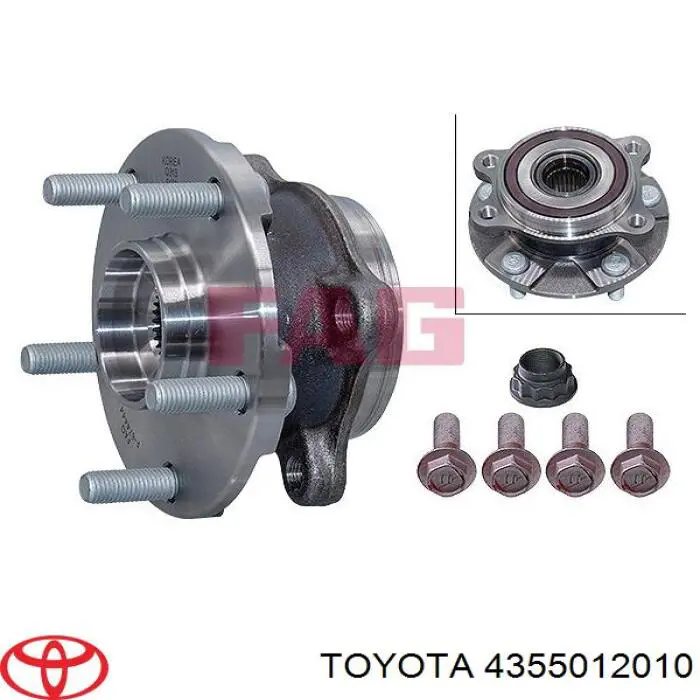 Маточина передня 4355012010 Toyota