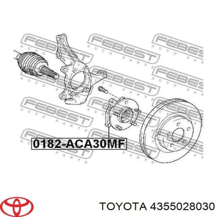 Маточина передня 4355028030 Toyota