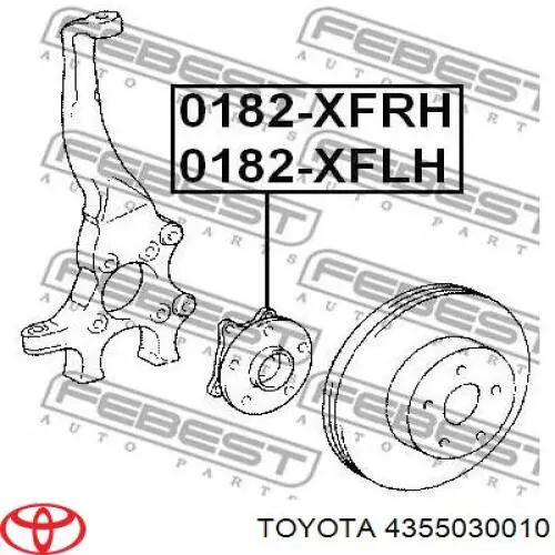 Купити 4355030010 Toyota Маточини передніх коліс