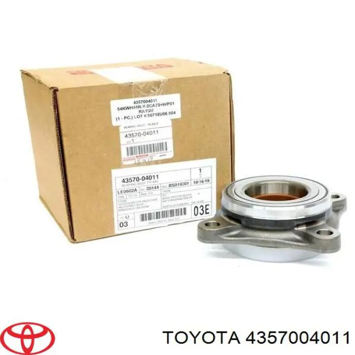 Комплект підшипник маточини передньої Toyota 4357004011 ціна, від 69.96 USD
