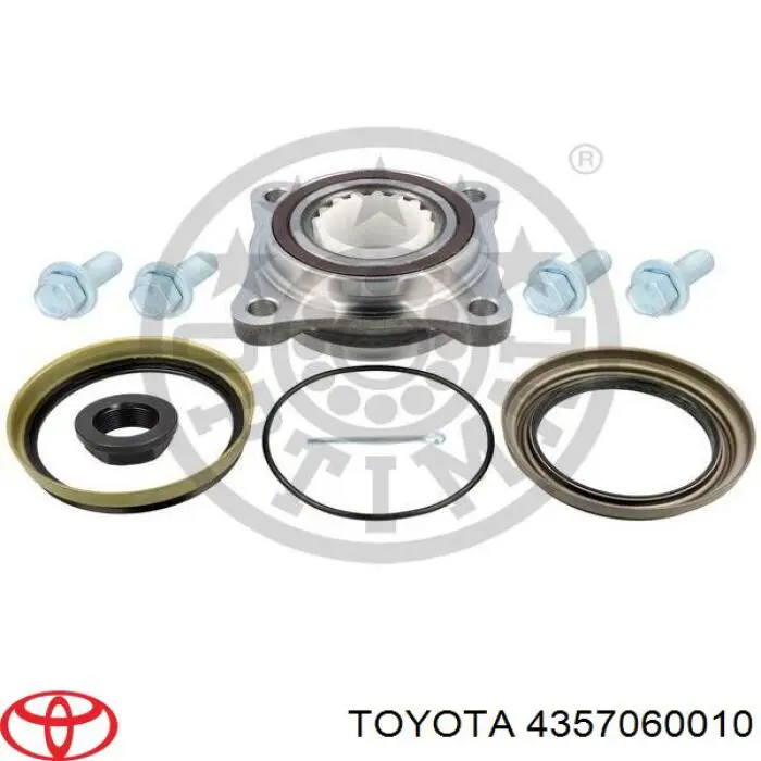 Комплект підшипник маточини передньої Toyota 4357060010 ціна, від 70.48 USD