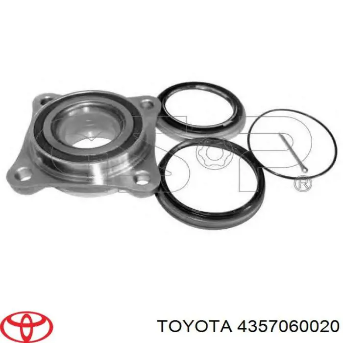 Купити 4357060020 Toyota Підшипник ступиці передньої