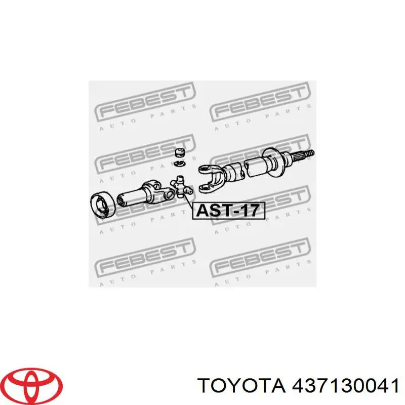 Хрестовина карданного валу Toyota 437130041 ціна, від 19.22 USD