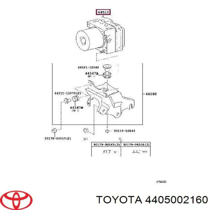 Блок АБС 0265235065 Toyota
