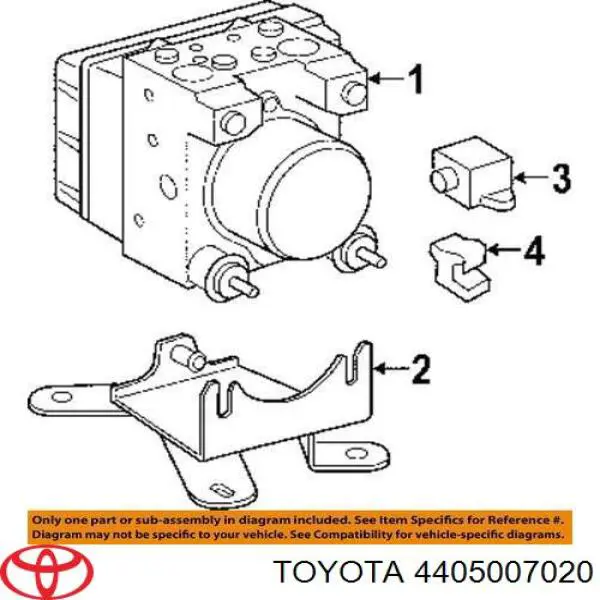 Купити 4405007020 Toyota Гідроблок АБС