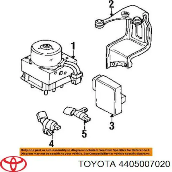 4405007020 Toyota Блок управління АБС (ABS)