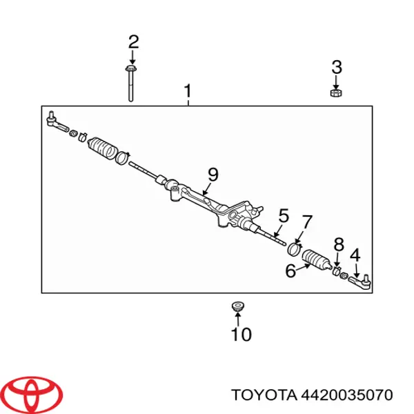 Рульова рейка 4420035070 Toyota