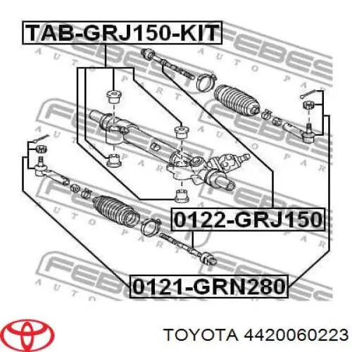 Управління рульове в зборі Toyota 4420060223 ціна, від 339.63 USD