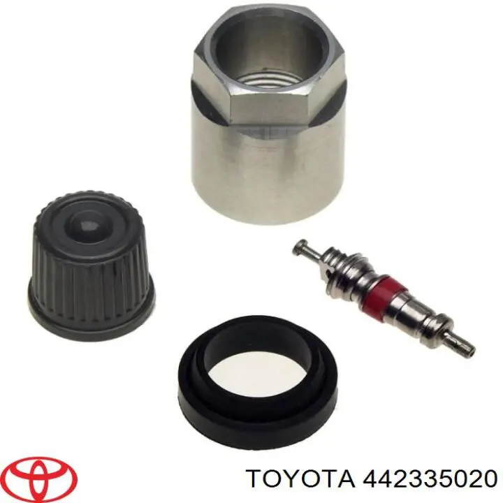 Кріплення датчика тиску повітря в шинах Toyota Avensis (T25) (Тойота Авенсіс)