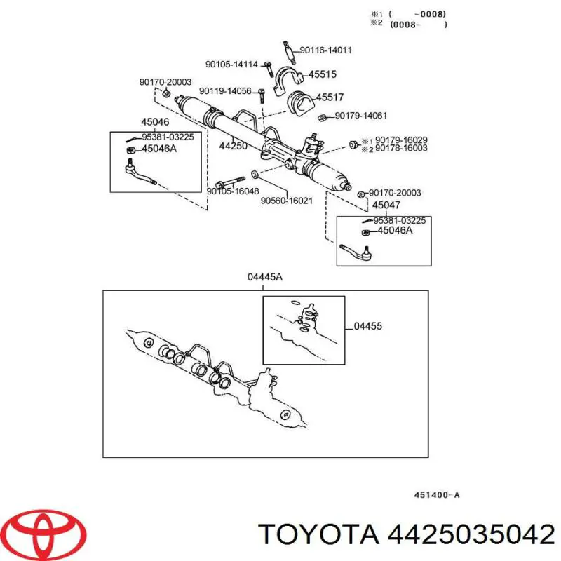  Рульова рейка Toyota 4 Runner 
