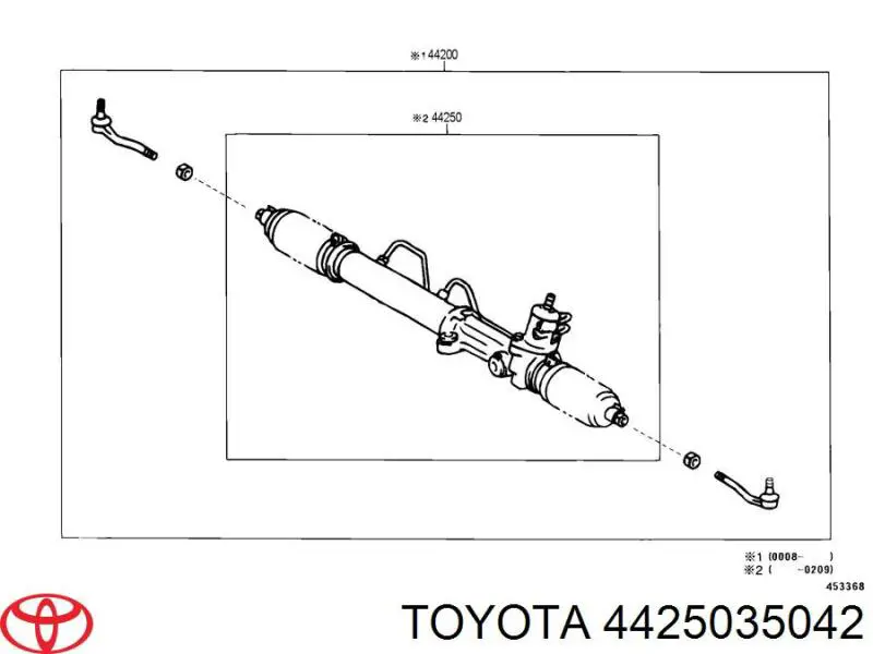 Купити 4425035042 Toyota Рульова рейка