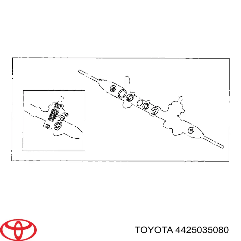 Рульова рейка 4425035080 Toyota