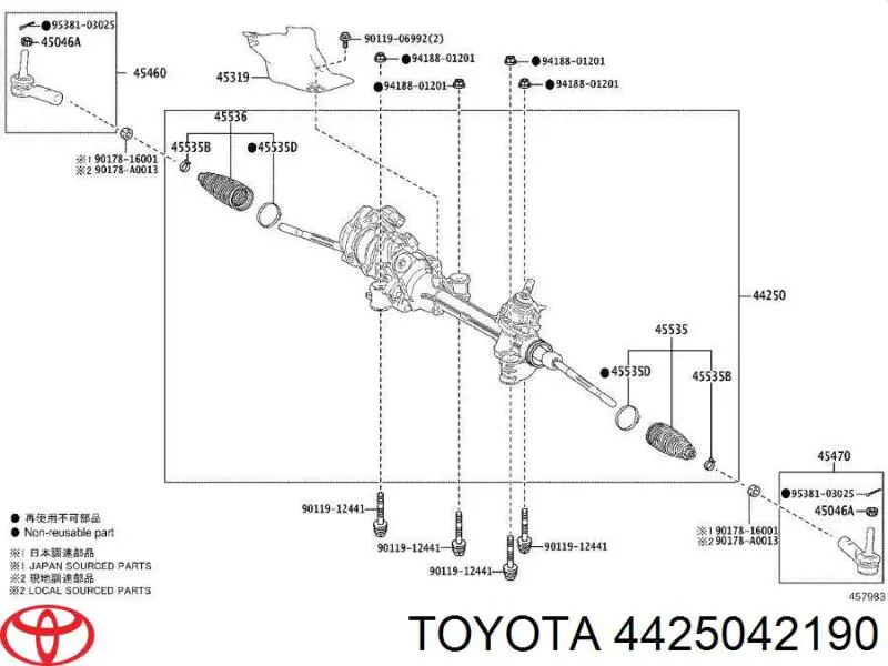  TOYOTA 4425042190