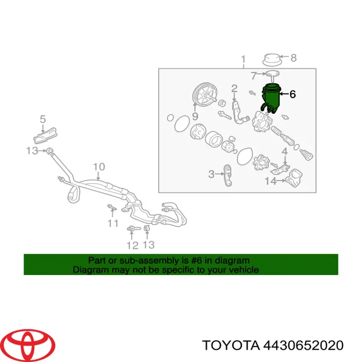 Купити 4430652020 Toyota Бачок насоса ГПР