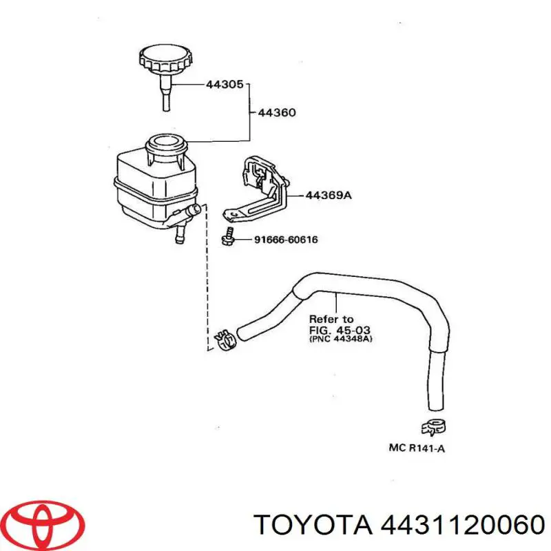 Шків насосу гідропідсилювача керма (ГПК) Toyota 4431120060 ціна, від 76.00 USD