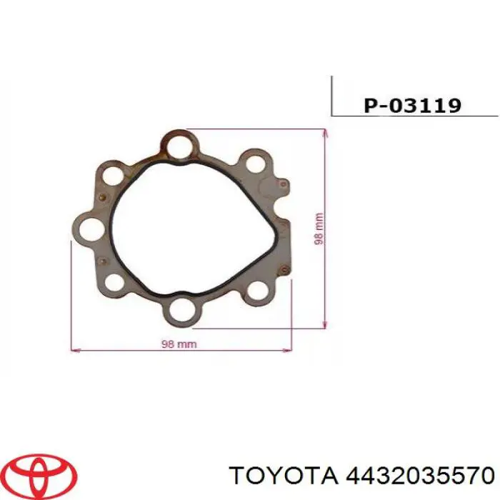 Насос ГПК Toyota 4432035570 ціна, від 113.82 USD