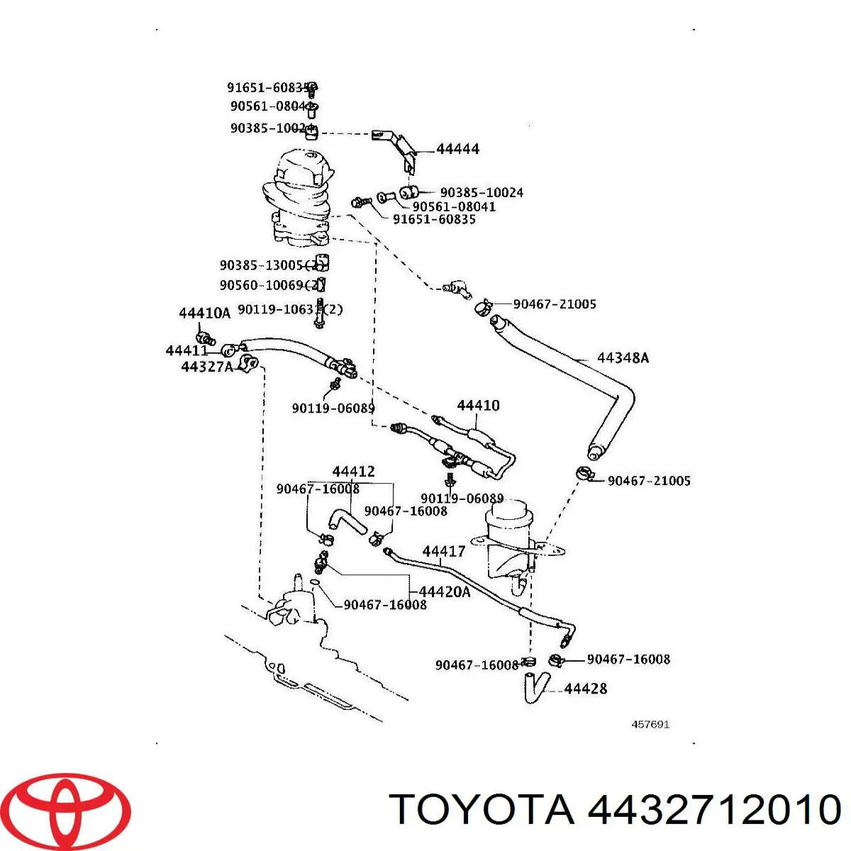 Вал рульової колонки, верхній Toyota Carina E (T19) (Тойота Каріна)