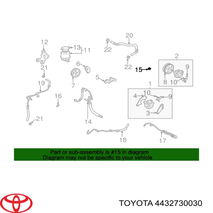 Шайба форсунки верхня Toyota 4432730030 ціна, від 1.93 USD
