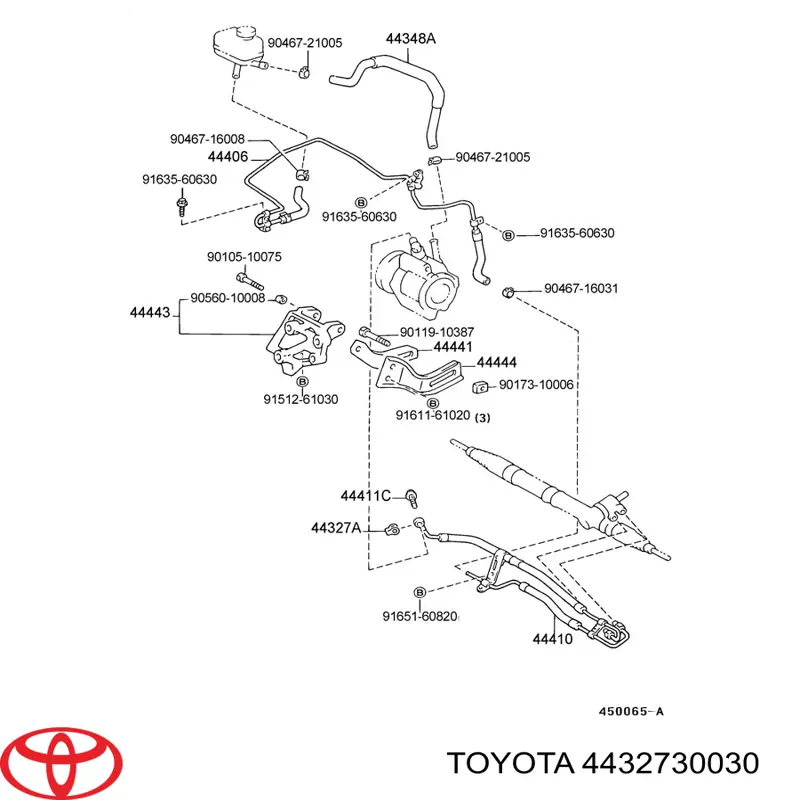Купити 4432730030 Toyota Шайба форсунки верхня