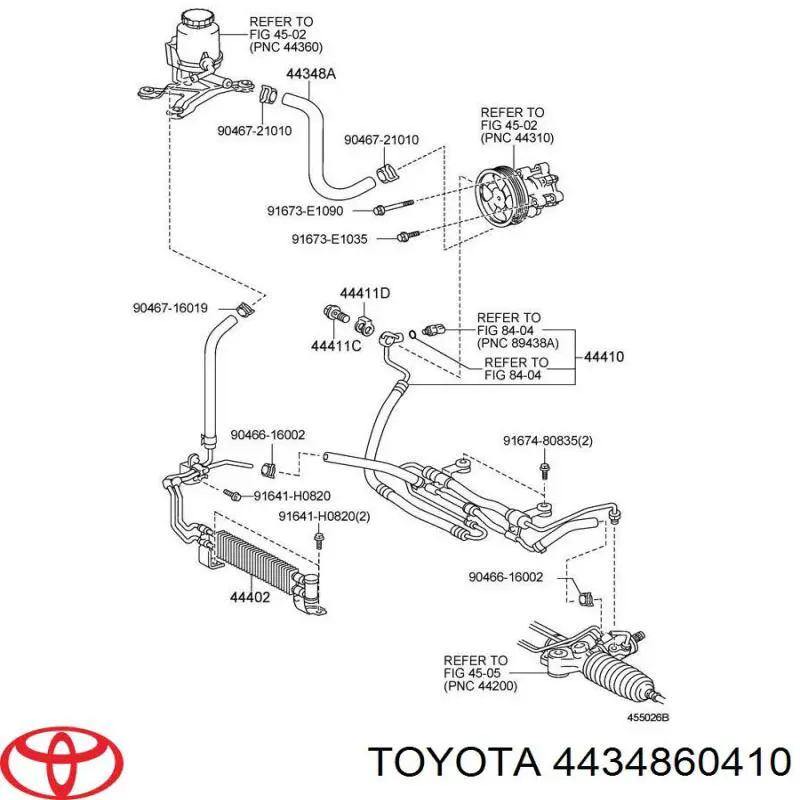 Toyota 4434860410 ціна, від 25.34 USD