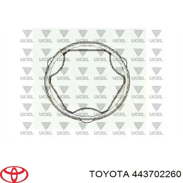 443702260 Toyota пильник шруса внутрішній, передній піввісі