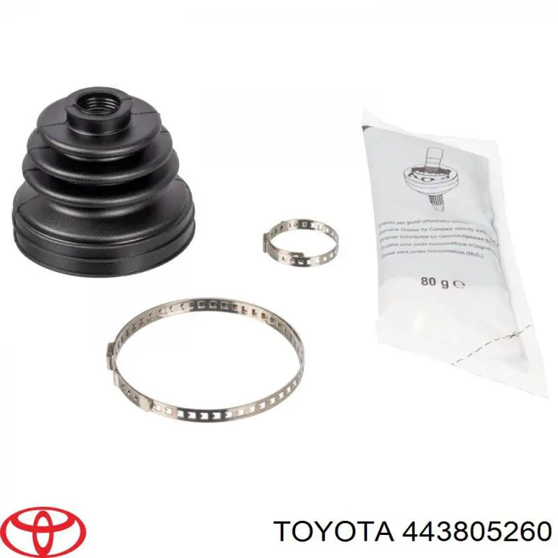 Пильник шарніра кутових швидкостей зовнішній передній Toyota 443805260 ціна, від 9.11 USD