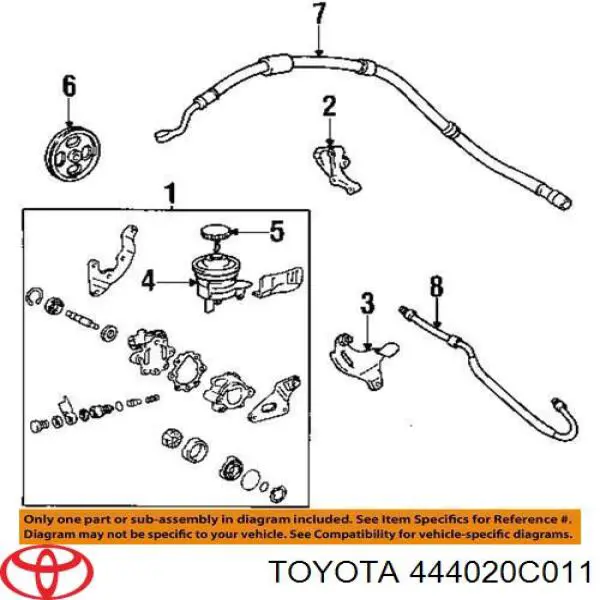 Купити 444020C011 Toyota Радіатор ГП