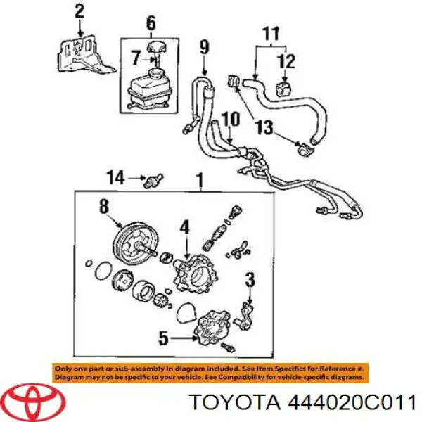 444020C011 Toyota Радіатор гідропідсилювача