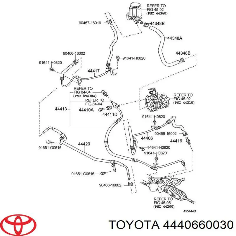 4440660030 Toyota Трубка високого тиску ГПК
