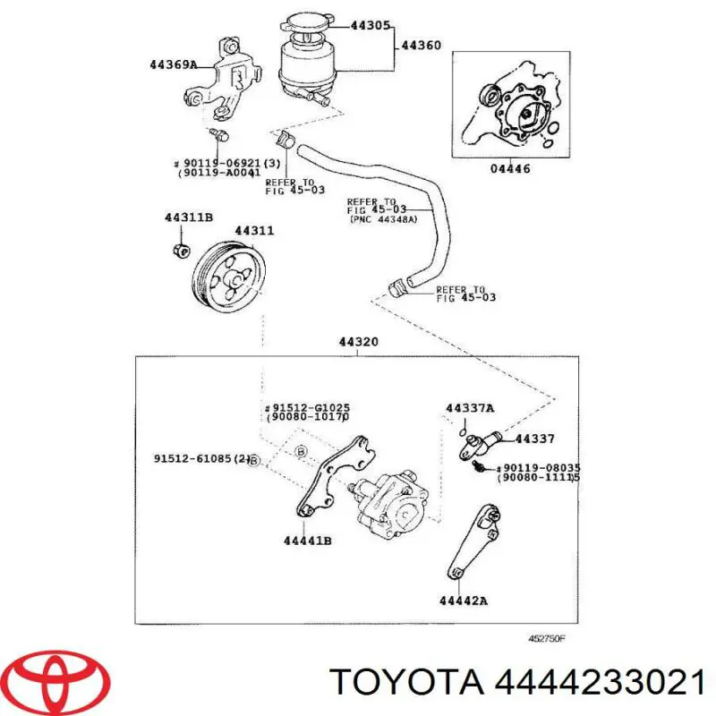  Toyota 4444233021 ціна, від 15.20 USD