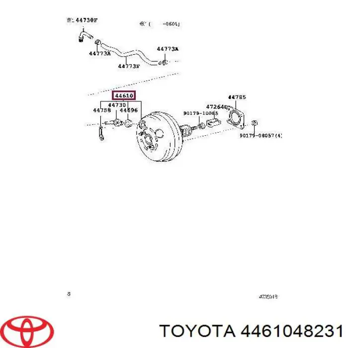 4461048231 Toyota підсилювач гальм вакуумний