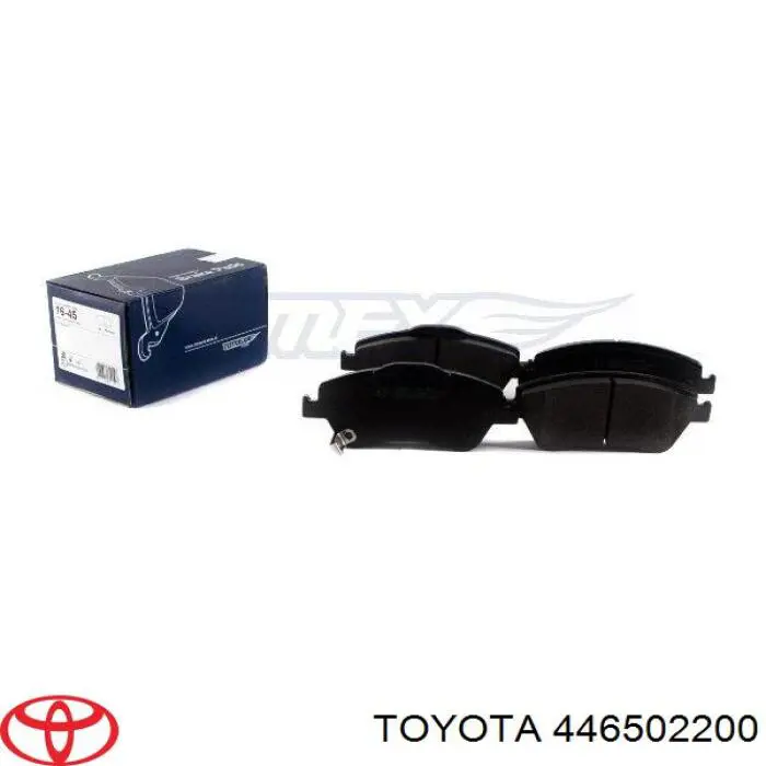 446502200 Toyota колодки гальмівні передні, дискові