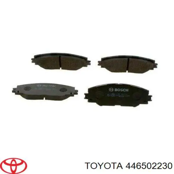 446502230 Toyota колодки гальмівні передні, дискові