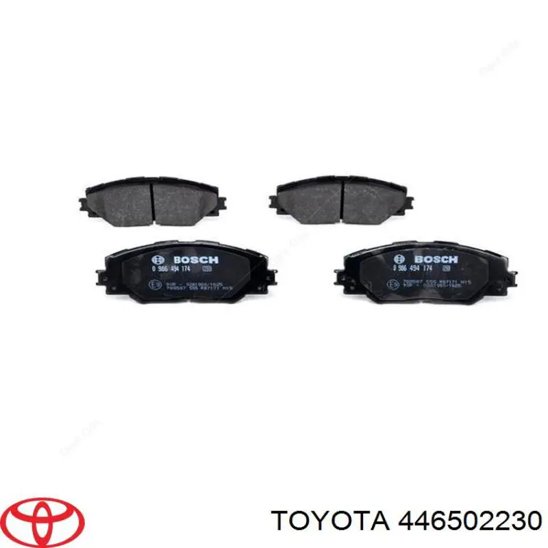 Гальмівні колодки Toyota 446502230 ціна, від 20.93 USD