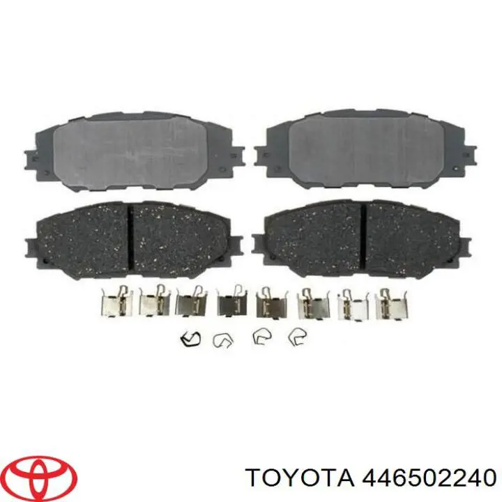 Колодки гальмівні передні, дискові 446502240 Toyota