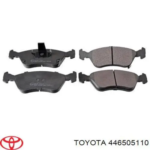 Колодки гальмівні передні, дискові 446505110 Toyota