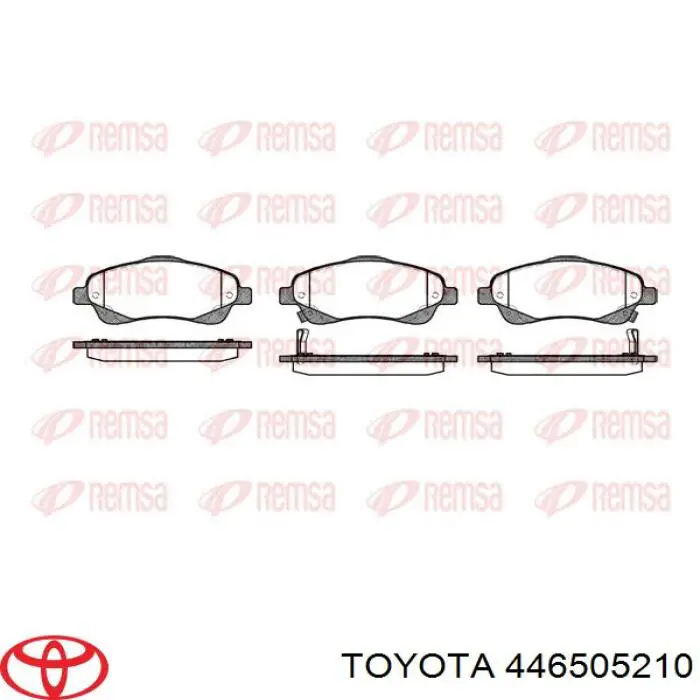 Купити 446505210 Toyota Колодки гальмівні передні, дискові