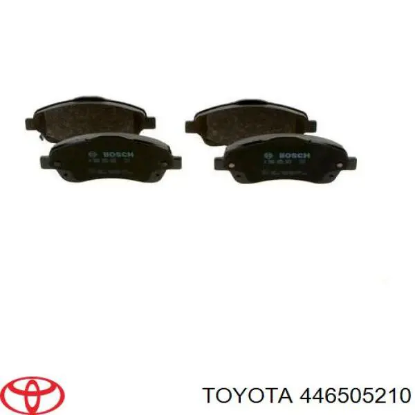 Колодки гальмівні передні, дискові 446505210 Toyota