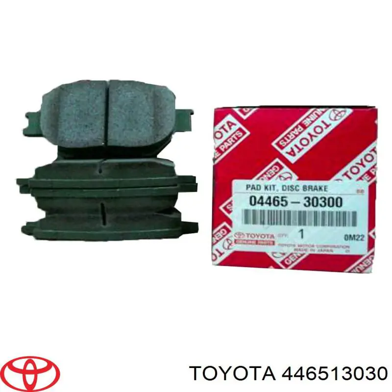 446513030 Toyota колодки гальмівні передні, дискові