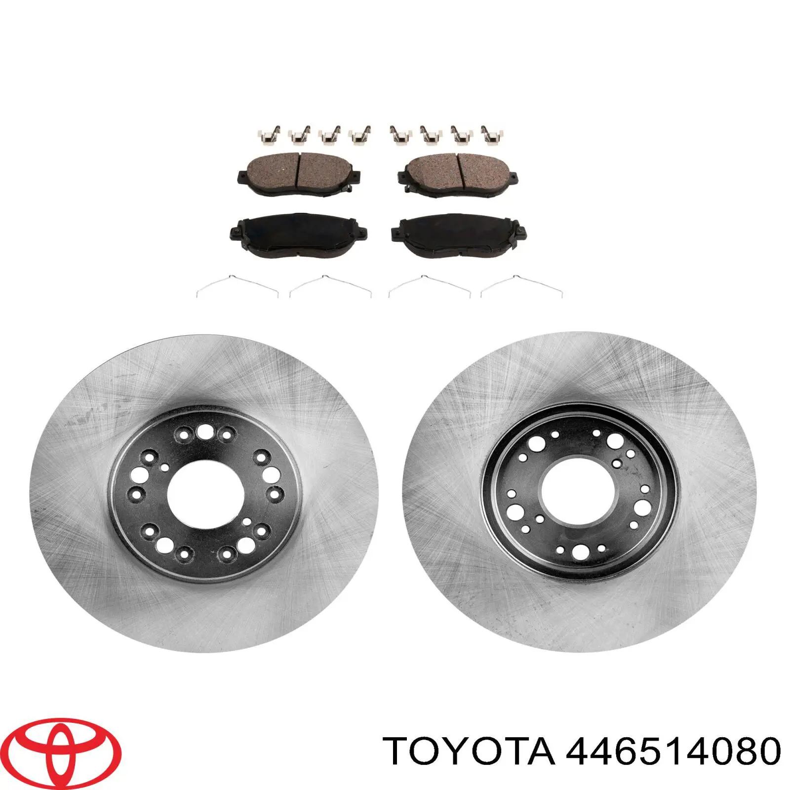 Колодки гальмівні передні, дискові 446514080 Toyota