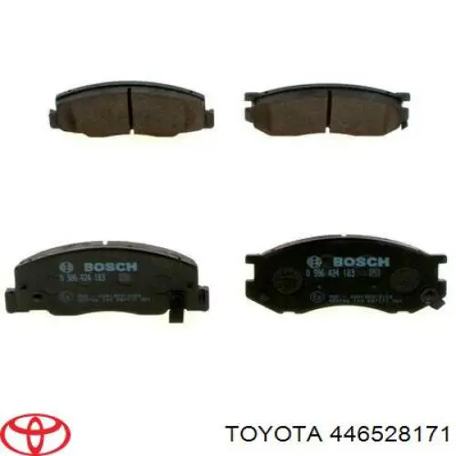 Колодки гальмівні передні, дискові 446528171 Toyota