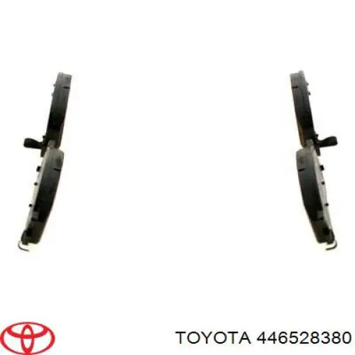 Колодки гальмівні передні, дискові 446528380 Toyota