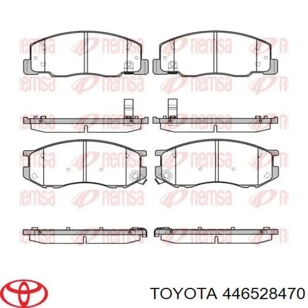 446528470 Toyota Передні гальмівні колодки