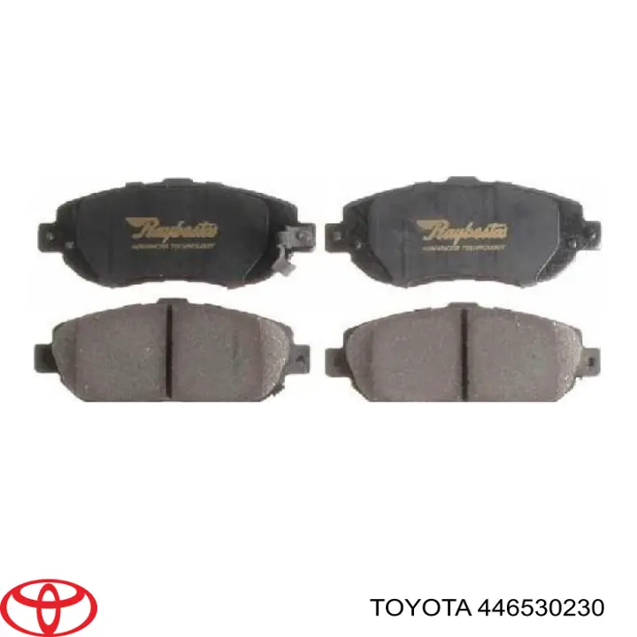 Колодки гальмівні передні, дискові 446530230 Toyota